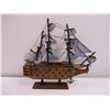 Image 2 : Wood Decorative Ship-unknown 9" long