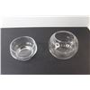 Image 2 : (2) Glass Rose Bowls, (2) Ashtrays, Toque