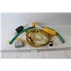 Image 1 : Fluorescent Trouble Light, Siphon Pump & Hose, Tape Measure, Cord
