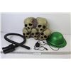 Image 1 : Plastic Skulls - Green Plastic Derby - Misc. Items