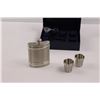 Image 2 : 96% Tin Flask, Shot Glasses & Funnel - NIB ( Made in Thailand )