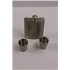 Image 2 : 96% Tin Flask & Shot Glasses - ( Made in Thailand )