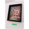 Image 3 : Marvel Comics Captain America Framed 3D Hologram Wall Art & Used DC Comics Batman Snap Back Cap