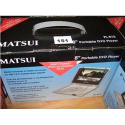 MATSUI 8" PORTABLE DVD PLAYER