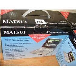 MATSUI 8" PORTABLE DVD PLAYER