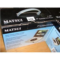 MATSUI 7" PORTABLE DVD PLAYER