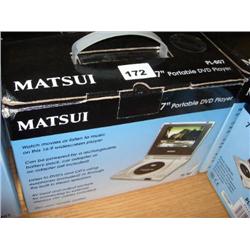 MATSUI 7" PORTABLE DVD PLAYER