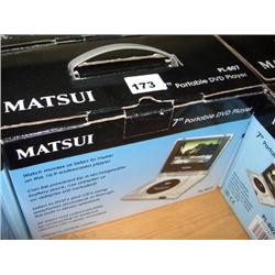 MATSUI 7" PORTABLE DVD PLAYER
