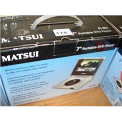 MATSUI 7" PORTABLE DVD PLAYER