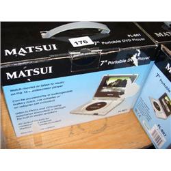 MATSUI 7" PORTABLE DVD PLAYER