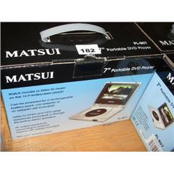 MATSUI 7" PORTABLE DVD PLAYER