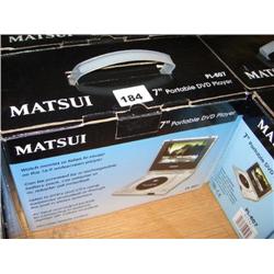 MATSUI 7" PORTABLE DVD PLAYER