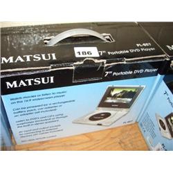 MATSUI 7" PORTABLE DVD PLAYER