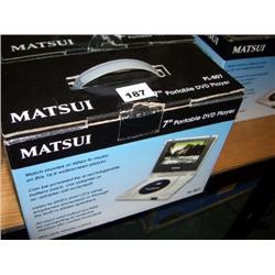 MATSUI 7" PORTABLE DVD PLAYER