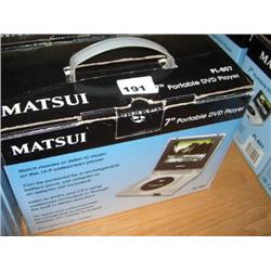 MATSUI 7" PORTABLE DVD PLAYER