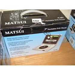 MATSUI 7" PORTABLE DVD PLAYER