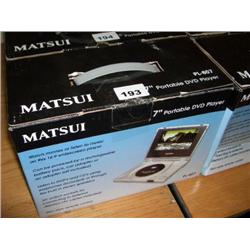 MATSUI 7" PORTABLE DVD PLAYER
