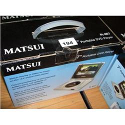 MATSUI 7" PORTABLE DVD PLAYER