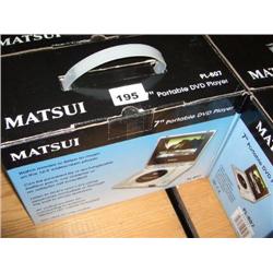 MATSUI 7" PORTABLE DVD PLAYER