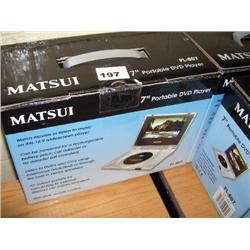MATSUI 7" PORTABLE DVD PLAYER
