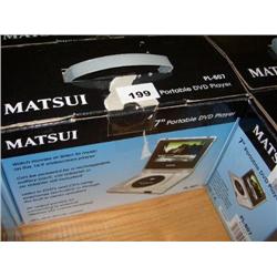 MATSUI 7" PORTABLE DVD PLAYER