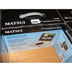 MATSUI 7" PORTABLE DVD PLAYER