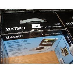 MATSUI 7" PORTABLE DVD PLAYER