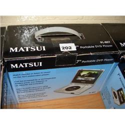 MATSUI 7" PORTABLE DVD PLAYER
