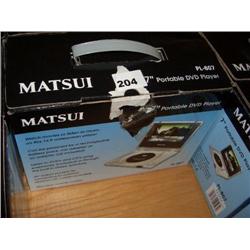 MATSUI 7" PORTABLE DVD PLAYER