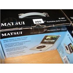 MATSUI 7" PORTABLE DVD PLAYER