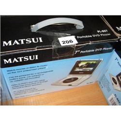 MATSUI 7" PORTABLE DVD PLAYER