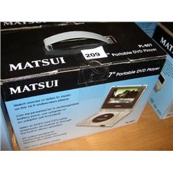 MATSUI 7" PORTABLE DVD PLAYER