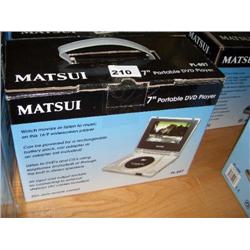 MATSUI 7" PORTABLE DVD PLAYER
