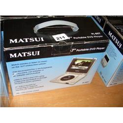 MATSUI 7" PORTABLE DVD PLAYER