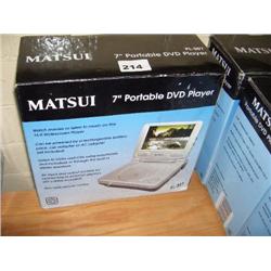 MATSUI PL-307 7" PORTABLE DVD PLAYER