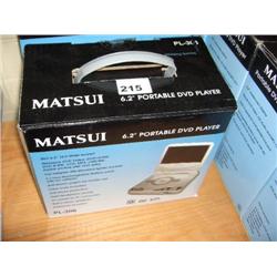 MATSUI 6.2" PORTABLE DVD PLAYER