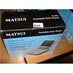 MATSUI 5.8" PORTABLE DVD PLAYER