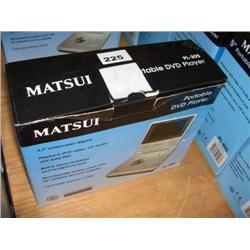 MATSUI 5.3" PORTABLE DVD PLAYER