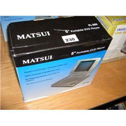MATSUI 5" PORTABLE DVD PLAYER