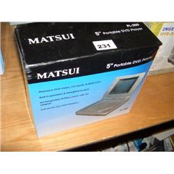 MATSUI 5" PORTABLE DVD PLAYER
