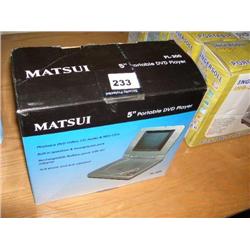 MATSUI 5" PORTABLE DVD PLAYER