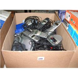 BOX OF MISC PHONES