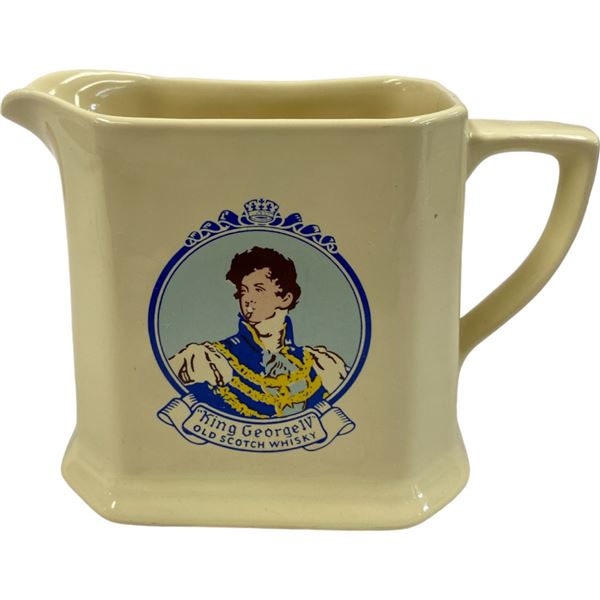 Vintage King Old Scotch Whiskey Pottery Jug By Wade