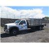 Image 2 : (HI898) 2012 Ford F450 16-Foot Stakebed Truck w/ Lift Gate (Starts, Needs Repair), 105692 Miles