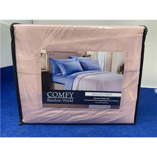 Comfy Bamboo World 4pc Queen Sheet Set
