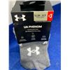 Image 3 : UnderArmour UA Phenom Cushioned Crew Socks 3pk (13.5)