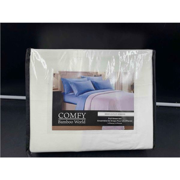 Comfy Bamboo World 4pc Full Sheet Set