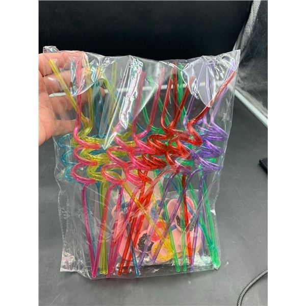 24 Race Car Reuseable Straws-Kids Party Supply