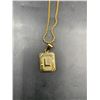Image 3 : Trendsmax Initial A-Z Letter Pendant Necklace Mens Womens Capital Letter Yellow Gold Plated Stainles