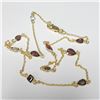 Image 2 : Silver Genuine Multi Gemstone 18" Necklace, Suggested Retail Value $300